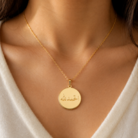 Mashallah Word Pendant Necklace