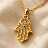 Hamsa Hand Pendant Necklace