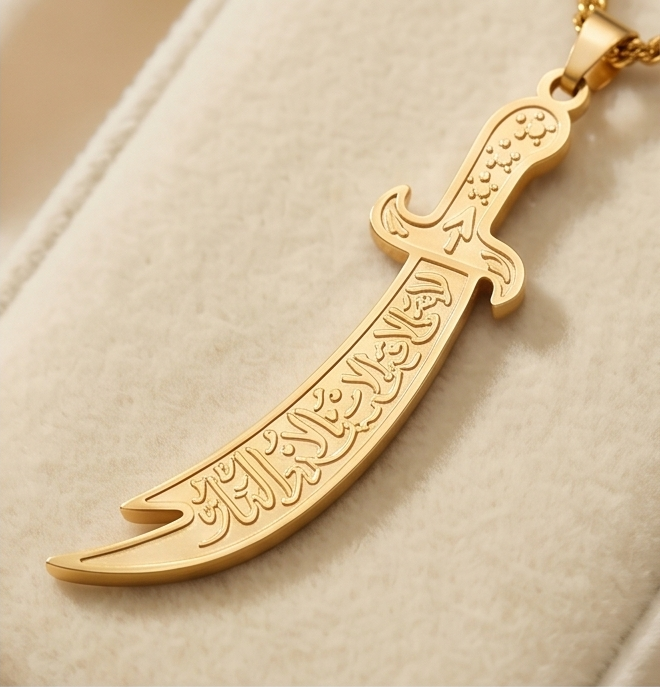 The Sabr Blade Gold Necklace