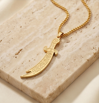 The Sabr Blade Gold Necklace